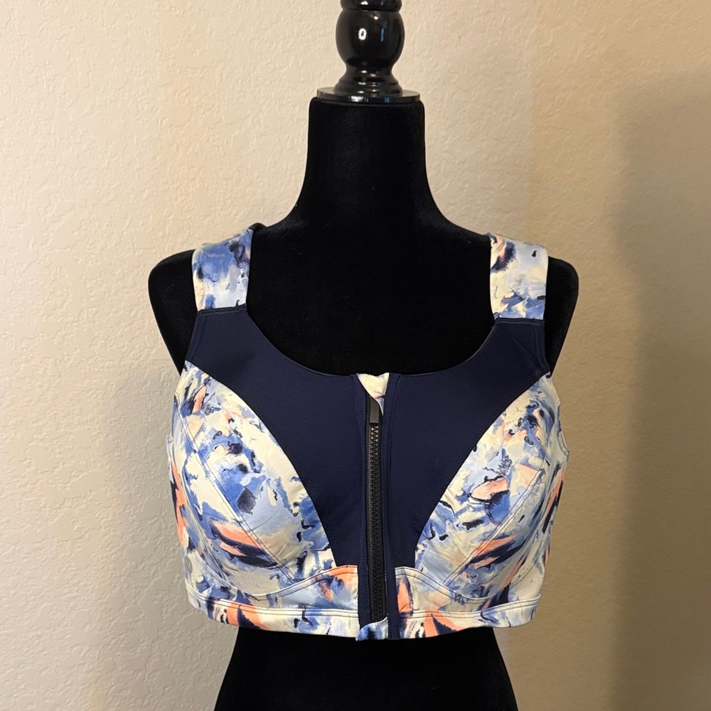 Lane Bryant LIVI Black and Multicolor Bra